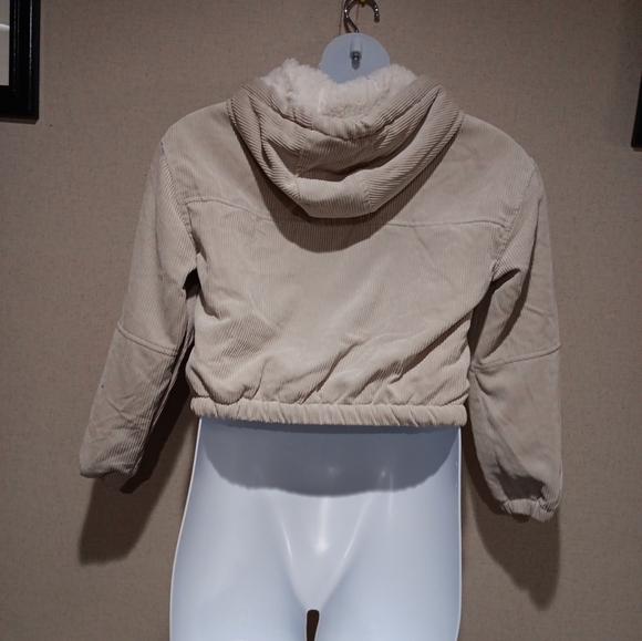 Love Tree Beige Corduroy Utility Jacket Size S New - Picture 4 of 7